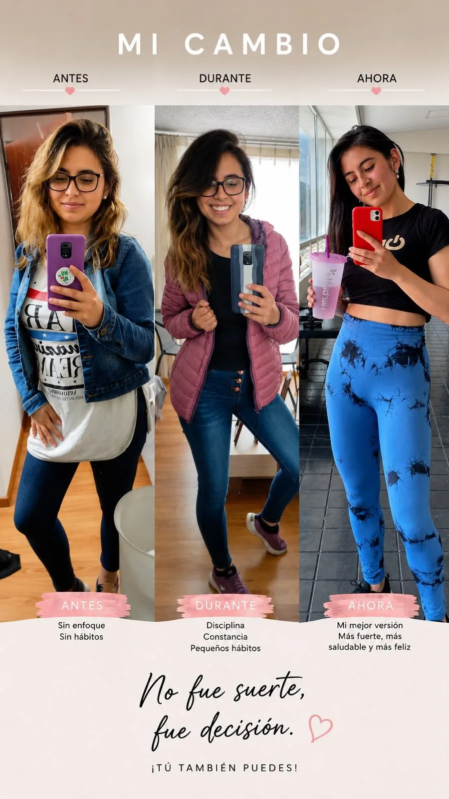 Testimonio: mi cambio, antes, durante y ahora